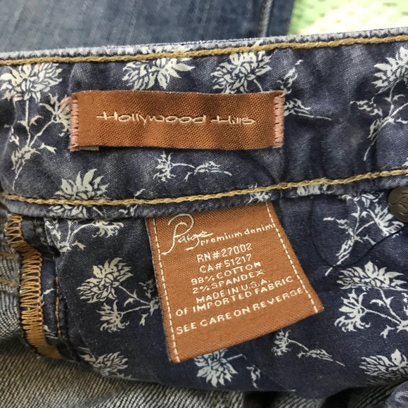 Paige Hollywood Hills Bootcut Jeans w/Cute Pockets - Picture 5 of 5